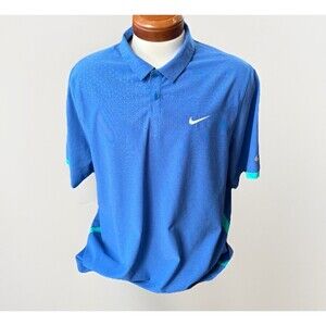 Nike Golf Tour Performance Mens Blue Polo Shirt Size XL
